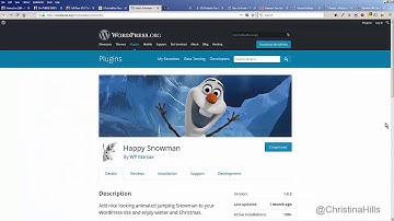 How to Install the Happy Snowman Free WordPress Plugin