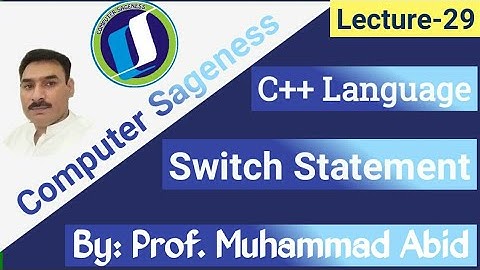 Switch Statement in C++ Programming |Vowel-Consonant Program || Lecture-29 || Urdu Hindi
