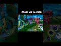 zhask vs Cecilion #mobilelegend #mlbb #shorts #cecilion