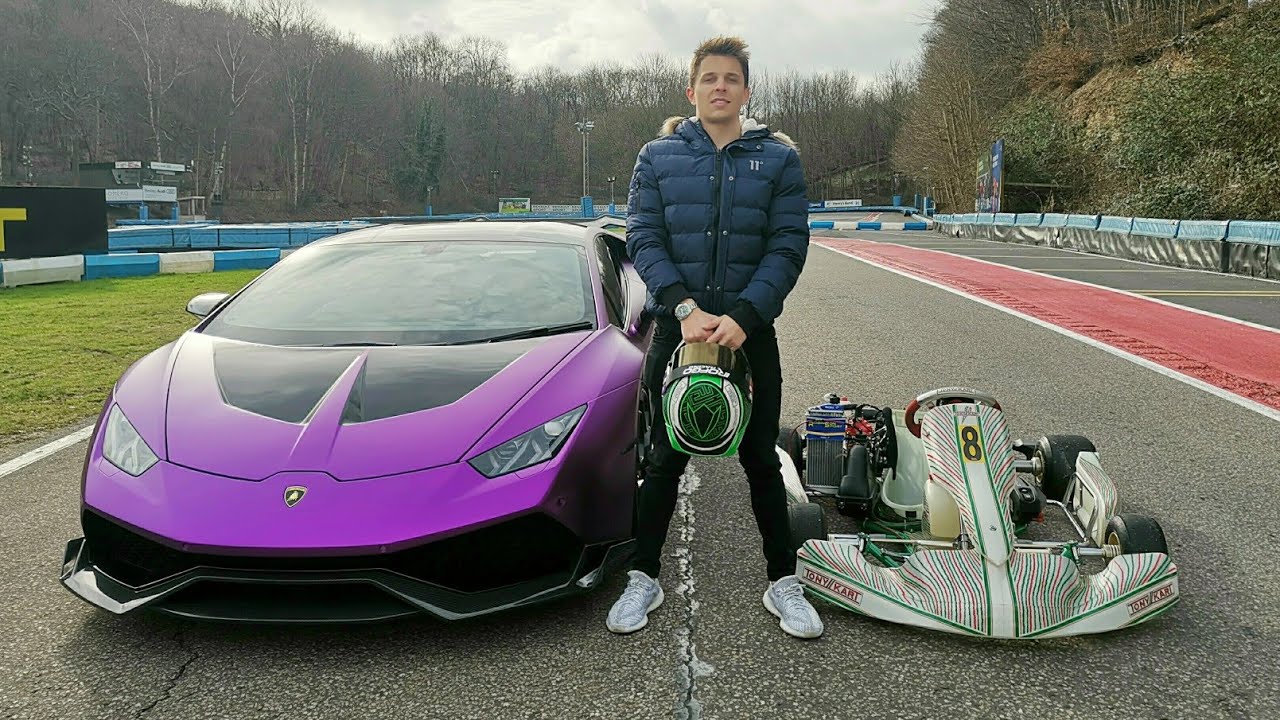 RACE! My Lamborghini Vs Racing Go Kart! - YouTube