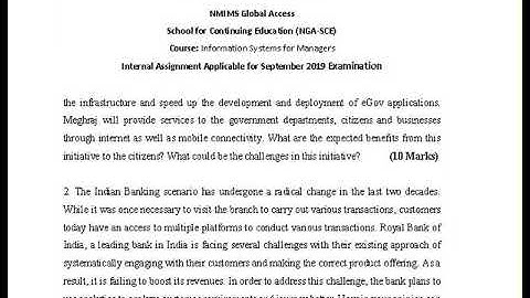 NMIMS  Solved Assignment   Information Systems for Managers Sep  2019 Call 9025810064