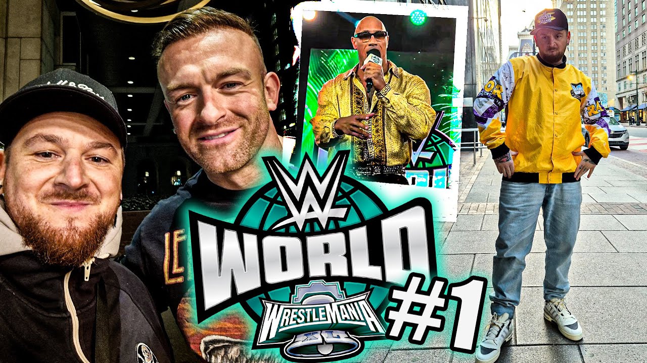 Das ERSTE mal THE ROCK LIVE 🔥 Wir treffen halbes WWE ROSTER 😱 WWE Wrestlemania 40 Vlog #1