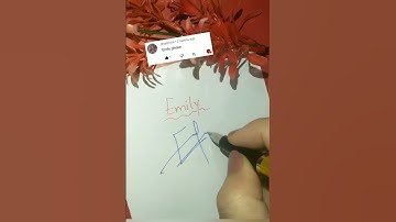 Emily Signature Style 💞🍀#howtodosignature #shortsfeed #sign