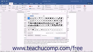 Word 2016 Tutorial Inserting Symbols Microsoft Training