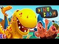 Dino Bash НАПАДЕНИЕ ЗЛЫХ ТРОГЛОДИТОВ! Защищаем яйцо динозавра в мультяшной игре Дино Баш