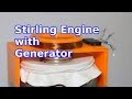 Stirling Engine with Electric Generator