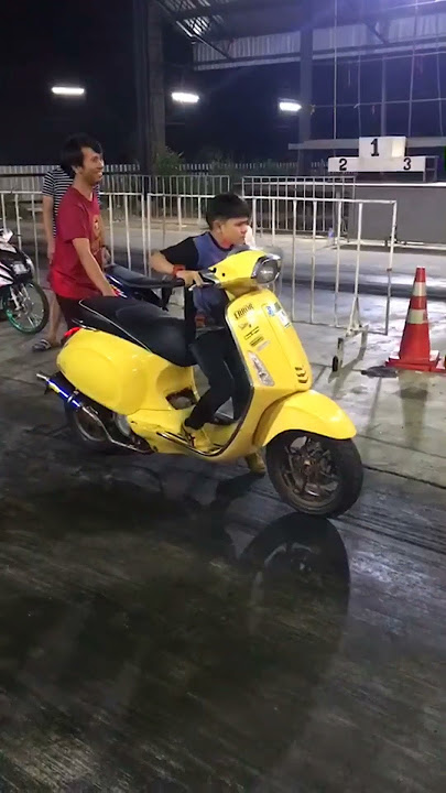 Bocil Nyoba Vespa Matic 200cc #dragbike #drag #race #herex #vespamatic