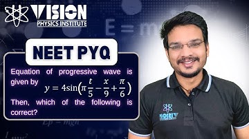 Equation of progressive wave is given by y = 4 sin (πt/5 – x/9 + π/ 6). Then, which of the follow...