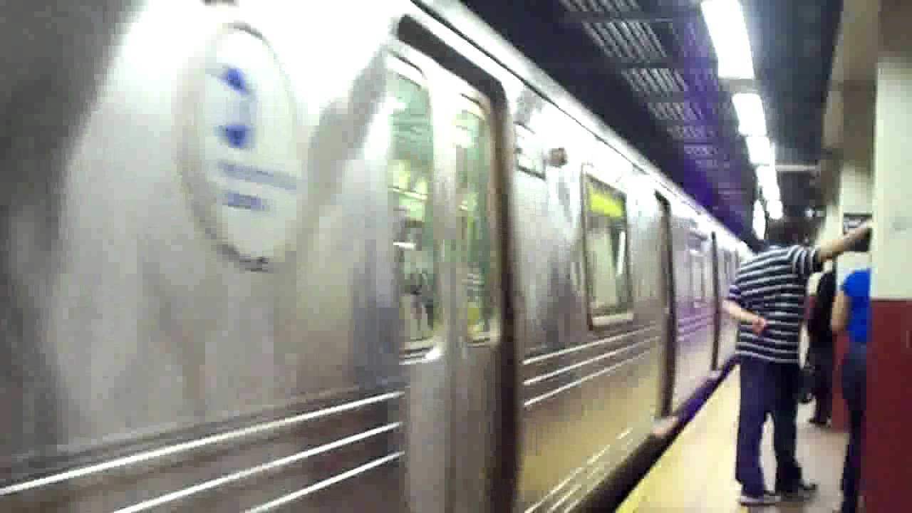 NYC Subway: R46 (R) Train On The Brighton Track At DeKalb Avenue - YouTube