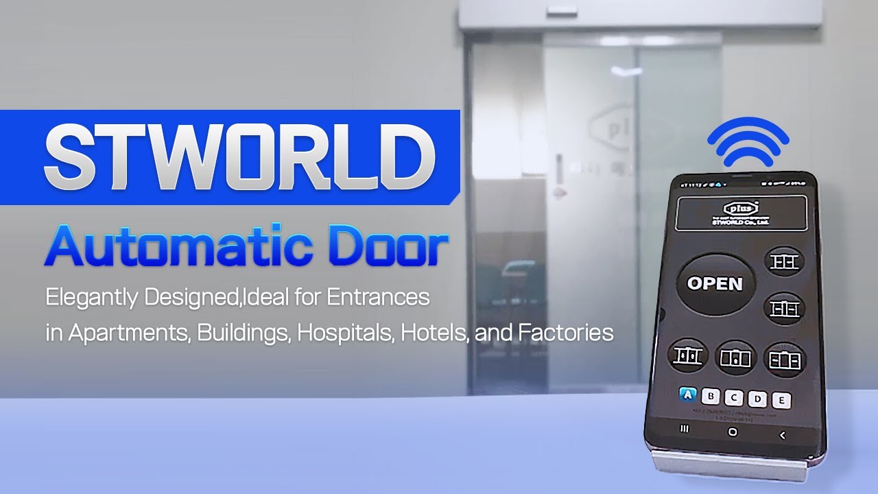 {MadeinKorea]Automatic Door, Mode switch, mobile phone program for Apt, Building, Hospital, Hotel