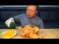 아버지가 직접 만드신 치킨에 소주 한 잔! 치쏘! (Fried chicken with Soju) 요리&먹방!! - Mukbang eating show