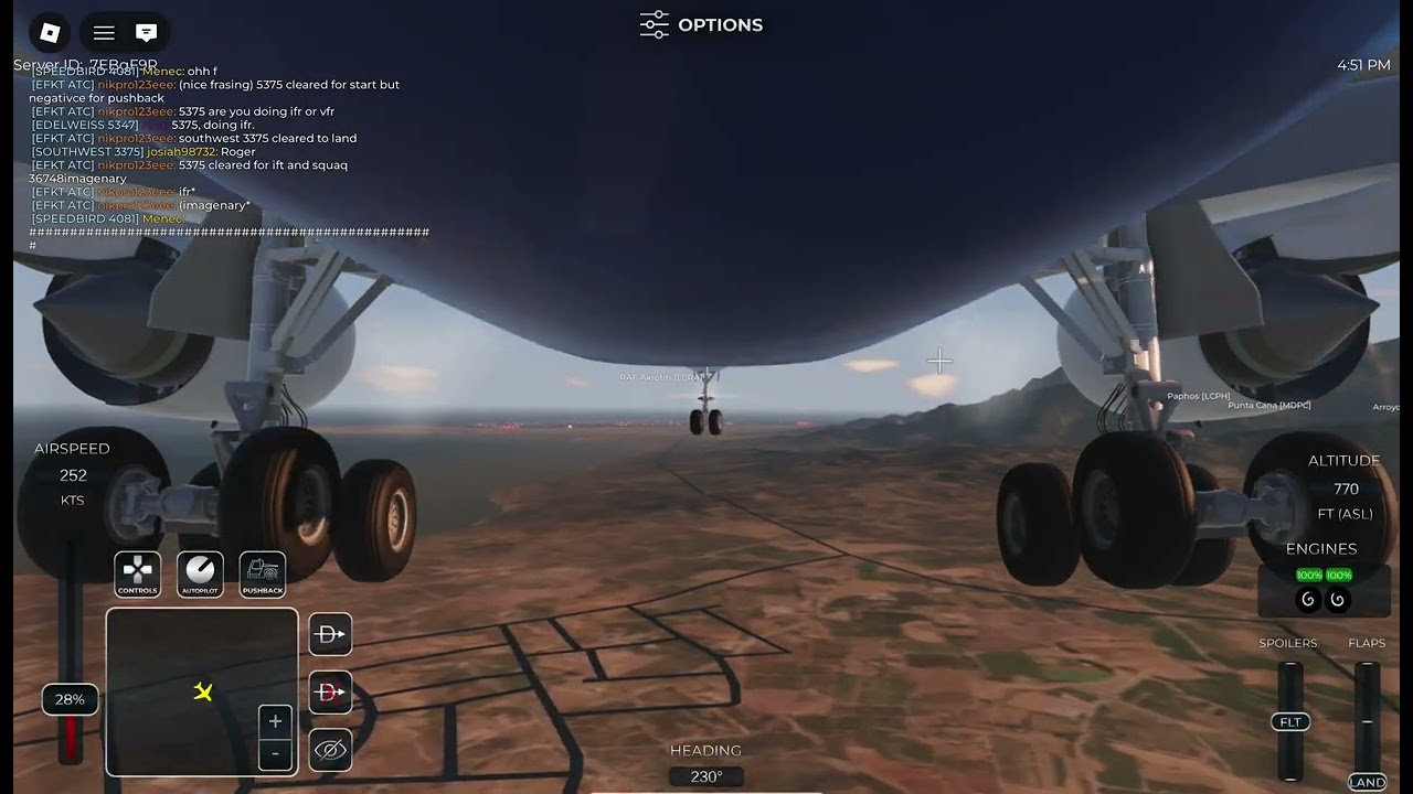 ITA Airways Airbus A350 from Lanarca to Paphos in Project Flight.