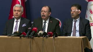 Ysk Başkanı Ahmet Yener Açıklama Yapıyor 17.04.2023