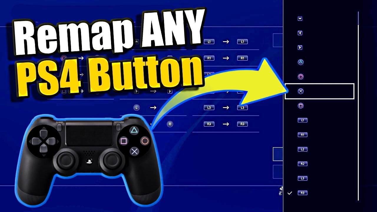 customize button assignments ps4