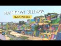 WALKING THROUGH A RAINBOW VILLAGE | Kampung Pelangi, Indoenesia 🌈