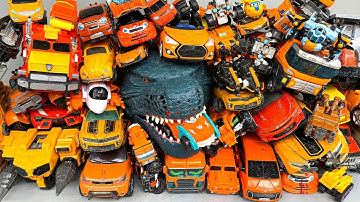 BOX Full Orange Color Transformers Carbot Tobot, Construction Vehicles Transform Robot Car Toys