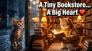 The Tiny Bookstore Cat | A Heartwarming Story That Will Melt Your Heart #emotionalstory #emotional 