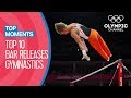 Top 10 Gymnastics Horizontal Bar Releases at Olympic Games | Top Moments