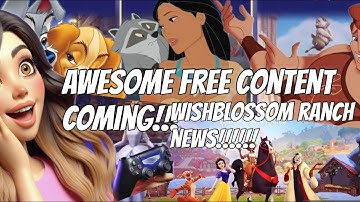 Wishblossom Ranch update and free update content roadmap| Disney Dreamlight valley
