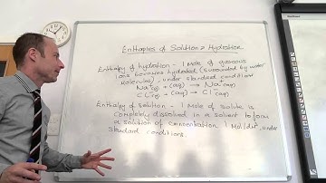 A2 enthalpies of solution and hydration from www.ChemistryTuition.Net