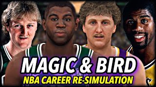 MAGIC JOHNSON & LARRY BIRD NBA CAREER RE-SIMULATION | BRINGING THE GOAT RIVALRY TO 2020 | NBA 2K20