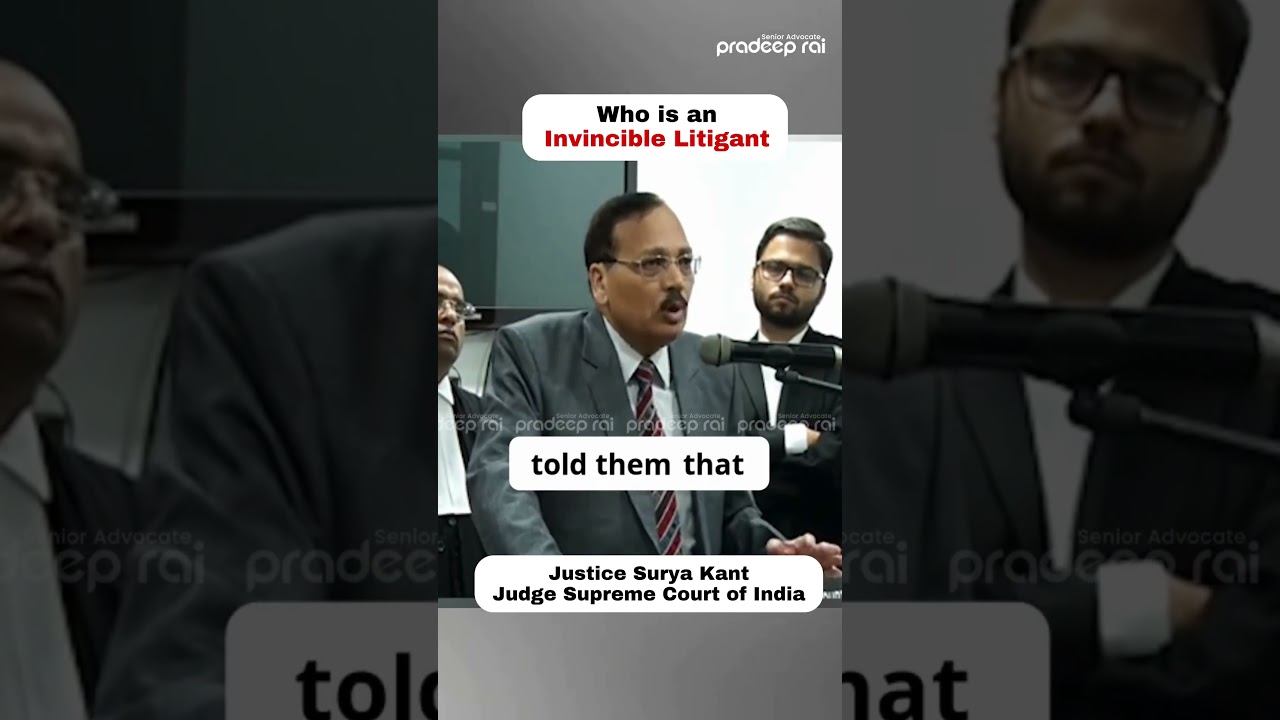 Кто такой непобедимый истец: судья Сурья Кант объясняет на основе своего опыта