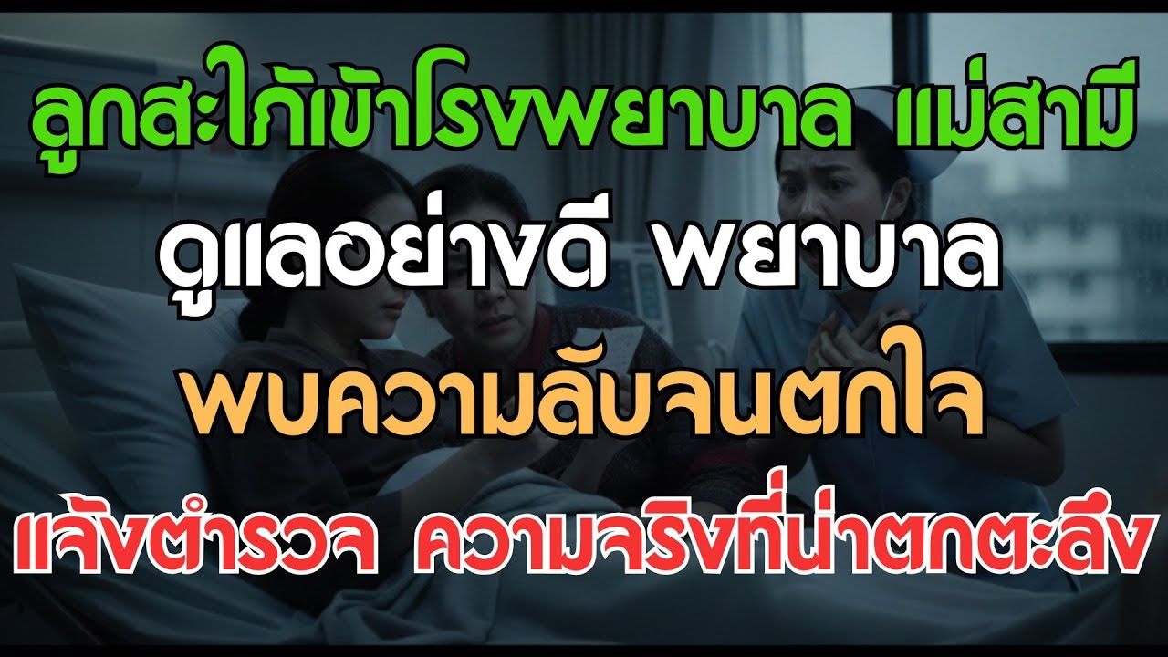 สะใภ้เข้าโรงพยาบาล แม่สามีดูแลอย่างดี พยาบาลตกใจเจอความลับ รีบแจ้งตำรวจ