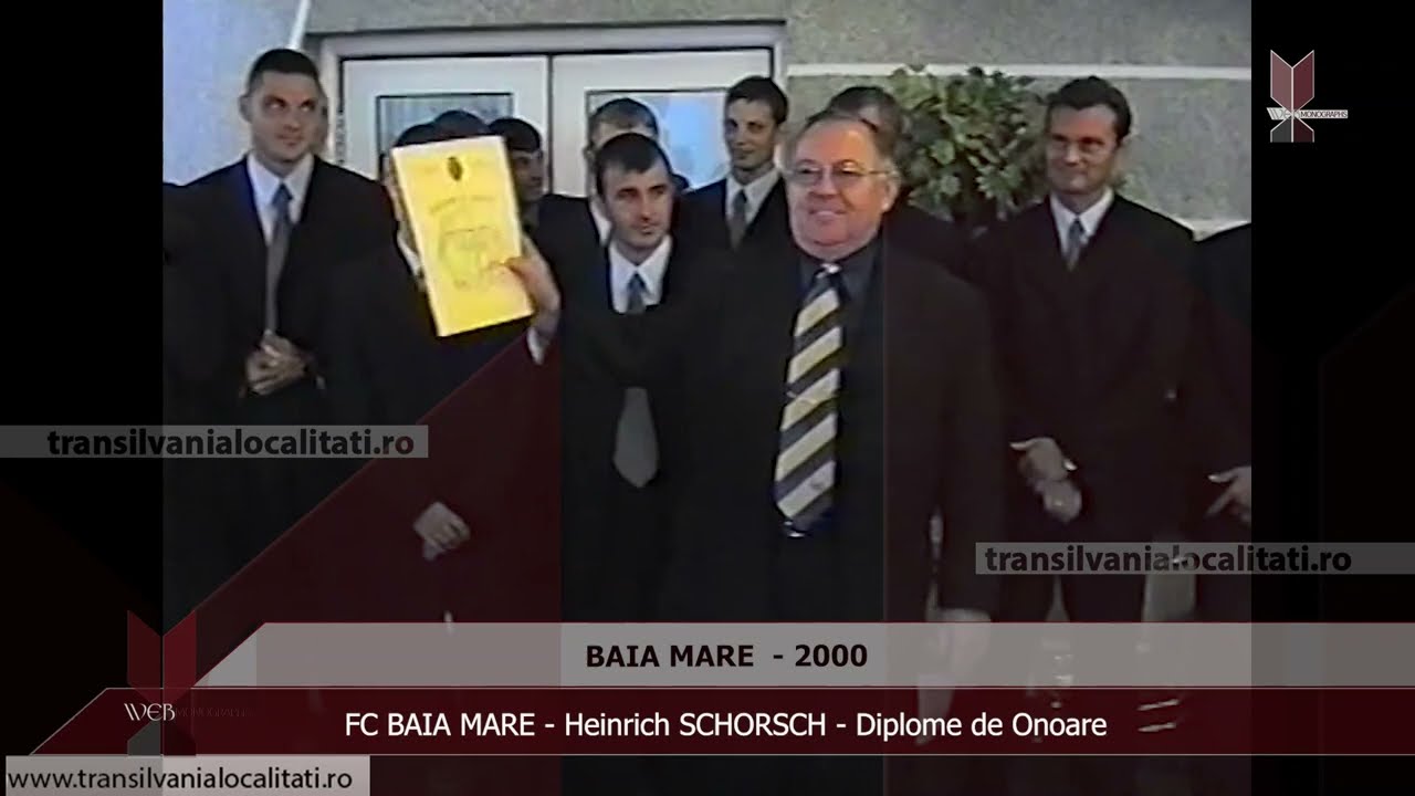 BAIA MARE (2000) - FC BAIA MARE - Heinrich SCHORSCH  - Diplome de Onoare