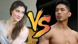 EPIC PULL-UP BATTLE: The Crossfit Pull-up Queen vs. Henry Tran