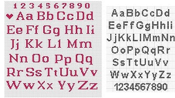 Beautiful Alphabet Cross Stitch Embroidery Pattern Designs || Fareeha Creation