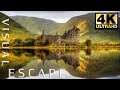 Scotland in 4k drone fly by   35 minutes of soothing and relaxing music 