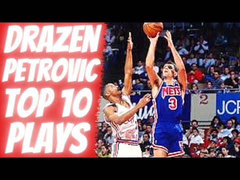 DRAZEN PETROVIC TOP 10 PLAYS OF CAREER!