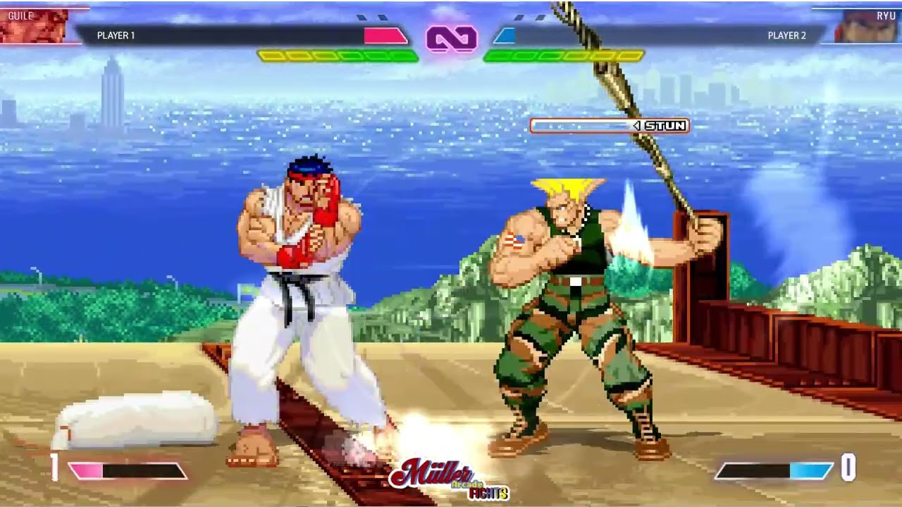 guile vs ryu 😱 When Defense Meets Pure Power! 💥 