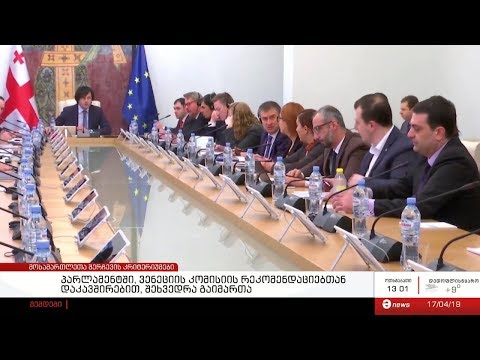 საკანონმდებლო ორგანოში ვენეციის კომისიის დასკვნაზე იმსჯელეს