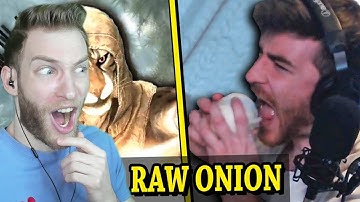 SKYRIM IS DANGEROUS!! Reacting to "Skyrim with 1 Health, but every death I get punished" by DougDoug