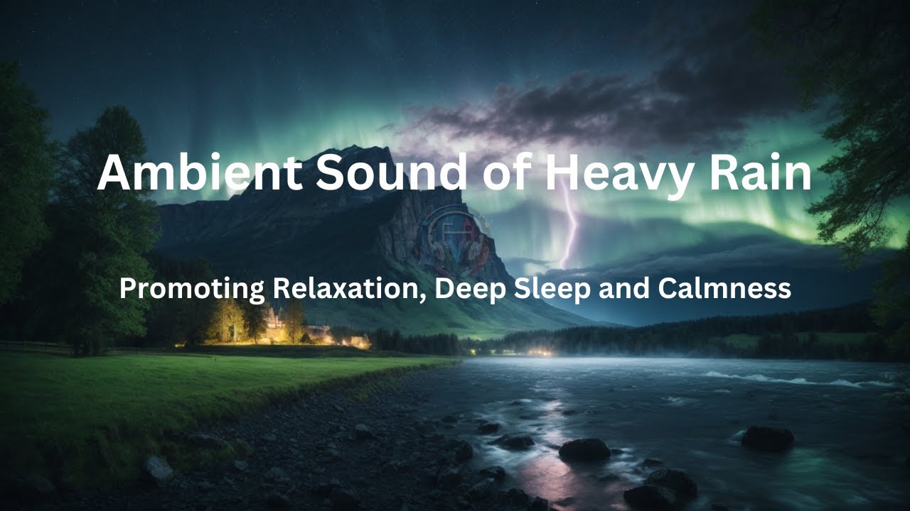 Midnight Serenity: Heavy Rainfall for Relaxation and Sleep - YouTube