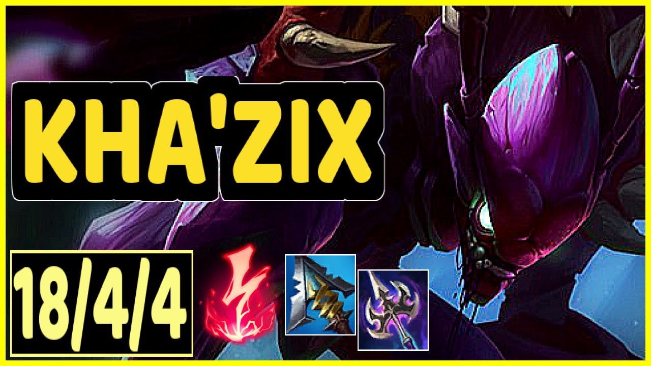 KHA'ZIX VS ELISE - 18/4/4 KDA JUNGLE GAMEPLAY EMERALD II