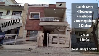 Double Story House Design Independent Villa New Sunny Enclave Mohali near Chandigarh 27x50 150 Gaj