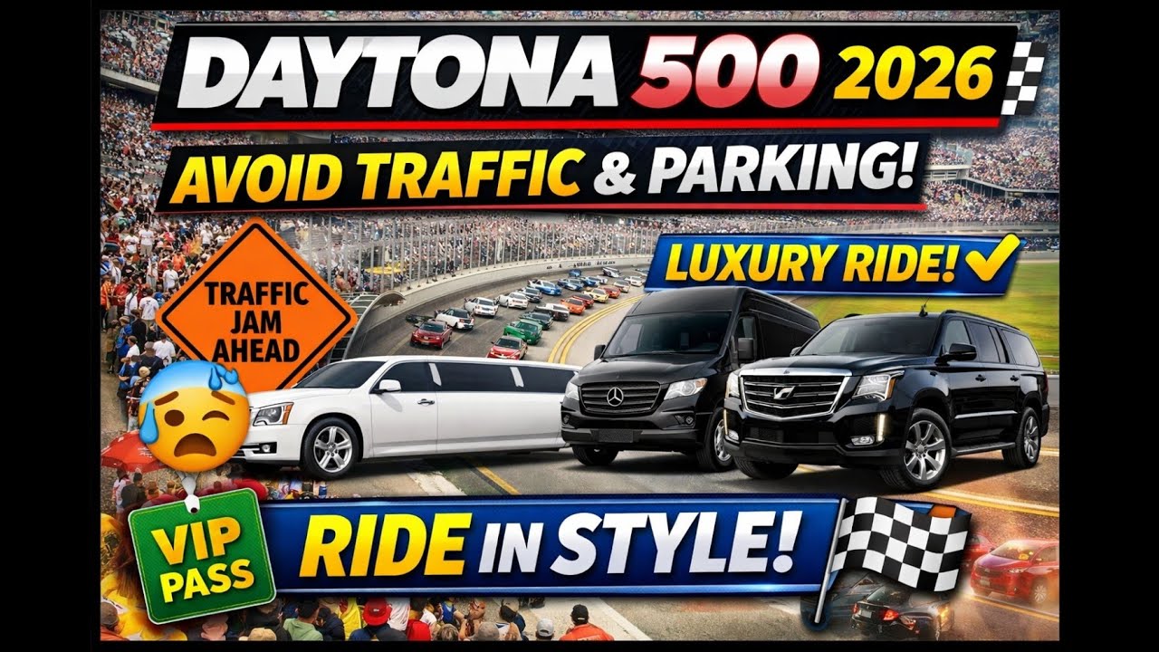 Daytona 500 2026 Transportation Guide | Traffic, Parking Hacks + Luxury Limo Charter