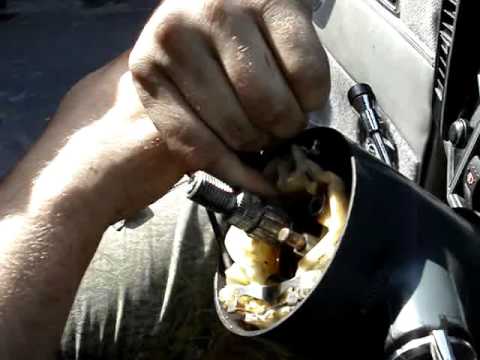 1989 jeep cherokee steering column repair part one - YouTube