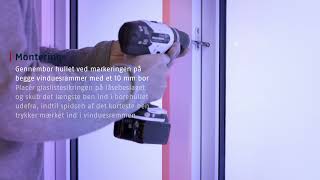 ABUS Nordic | FTS15 vindueslås - Sådan monterer du vindueslåsen i et dobbeltvindue