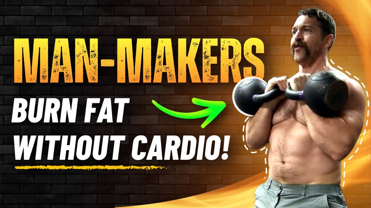 50 Rep Kettlebell "Man Maker" [Burn Fat WITHOUT Cardio!] Coach