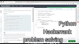 Celebrity Hackerrank python || Collections.Counter Net Worth