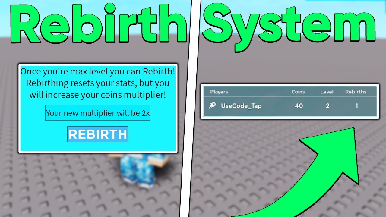 How To Make A Rebirth System In Roblox Studio Youtube - roblox how to add lvl up stats in your game