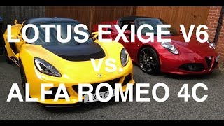 Alfa Romeo 4C vs Lotus Exige S