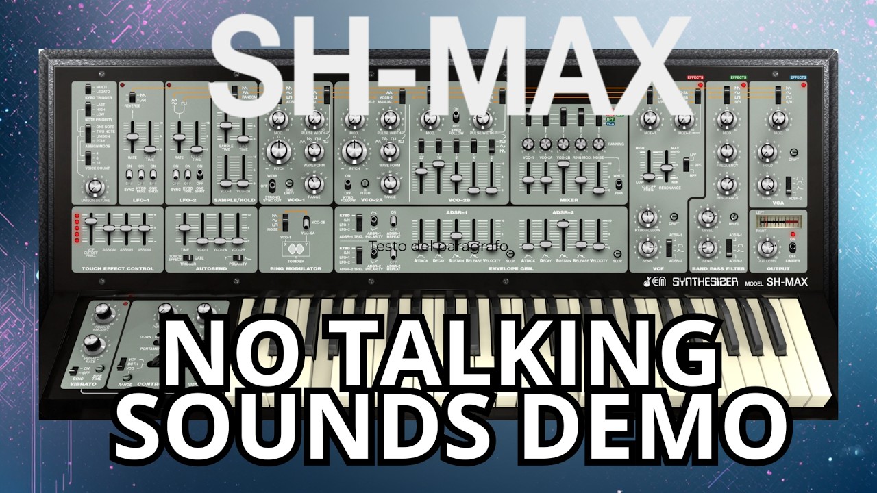 SH-MAX NO TALKING sounds demo 
