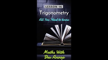 16 l All you need to know about Trigonometric Ratios of 60 degree l Don