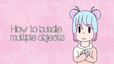 How to bundle multiple objects in just one file | Unity tutorial