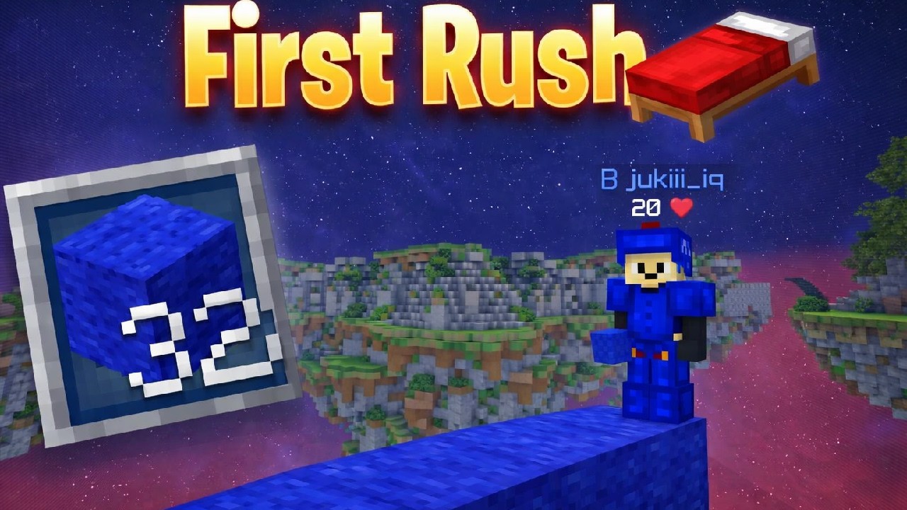 First Rush All Maps Solo | Pika Bedwars