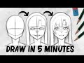 How to draw a face | GIRL VERSION | DrawlikeaSir